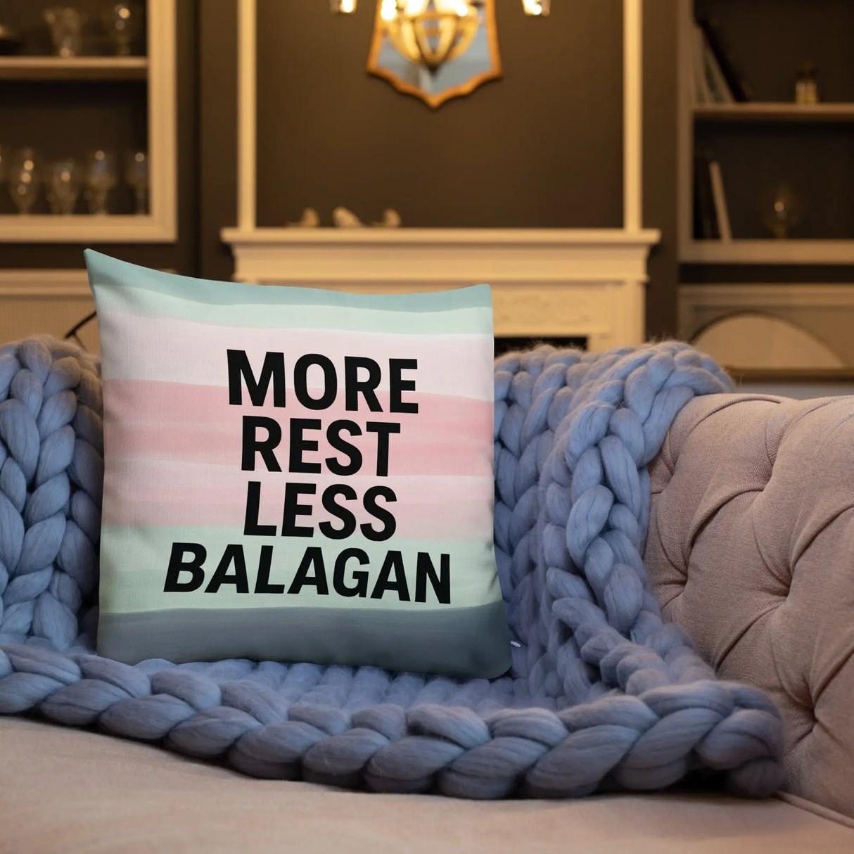 More Rest, Less Balagan Premium Pillow - Israeli Humor Meets Holy Land Comfort The Israel Store