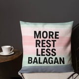 More Rest, Less Balagan Premium Pillow - Israeli Humor Meets Holy Land Comfort The Israel Store