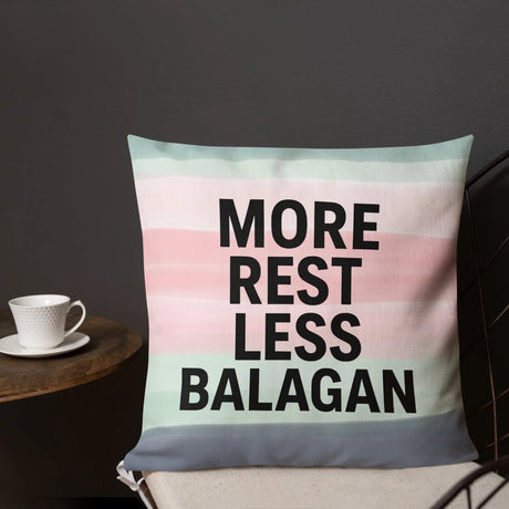 More Rest, Less Balagan Premium Pillow - Israeli Humor Meets Holy Land Comfort The Israel Store
