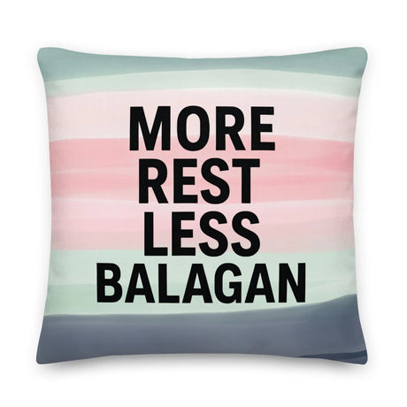 More Rest, Less Balagan Premium Pillow - Israeli Humor Meets Holy Land Comfort The Israel Store