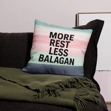 More Rest, Less Balagan Premium Pillow - Israeli Humor Meets Holy Land Comfort The Israel Store
