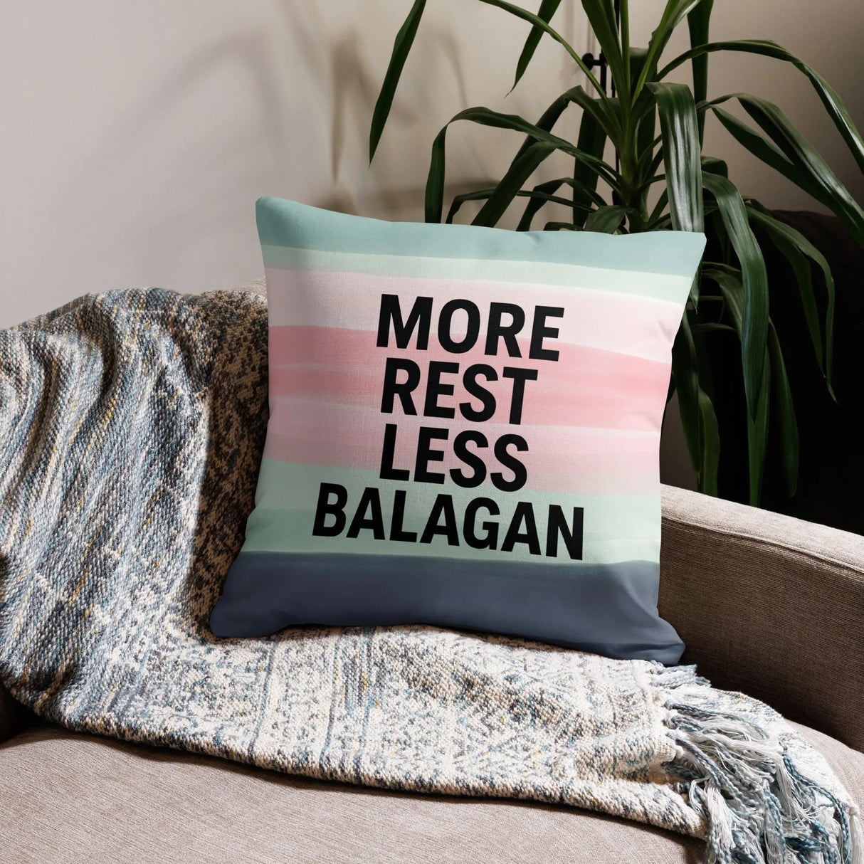 More Rest, Less Balagan Premium Pillow - Israeli Humor Meets Holy Land Comfort The Israel Store