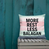 More Rest, Less Balagan Premium Pillow - Israeli Humor Meets Holy Land Comfort The Israel Store