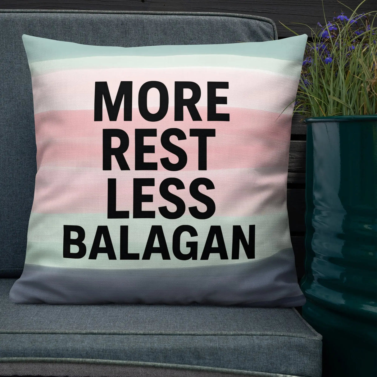 More Rest, Less Balagan Premium Pillow - Israeli Humor Meets Holy Land Comfort The Israel Store
