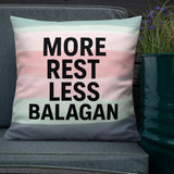 More Rest, Less Balagan Premium Pillow - Israeli Humor Meets Holy Land Comfort The Israel Store