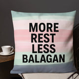 More Rest, Less Balagan Premium Pillow - Israeli Humor Meets Holy Land Comfort The Israel Store
