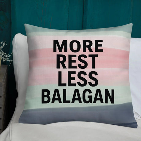 More Rest, Less Balagan Premium Pillow - Israeli Humor Meets Holy Land Comfort The Israel Store