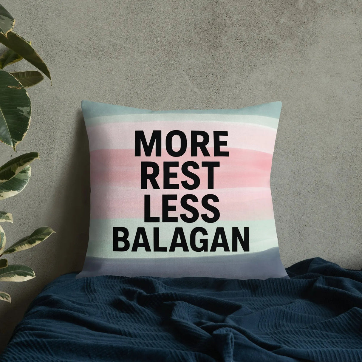 More Rest, Less Balagan Premium Pillow - Israeli Humor Meets Holy Land Comfort The Israel Store