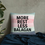 More Rest, Less Balagan Premium Pillow - Israeli Humor Meets Holy Land Comfort The Israel Store