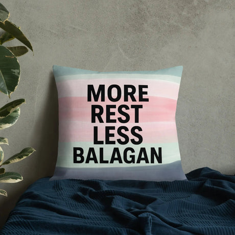 More Rest, Less Balagan Premium Pillow - Israeli Humor Meets Holy Land Comfort The Israel Store