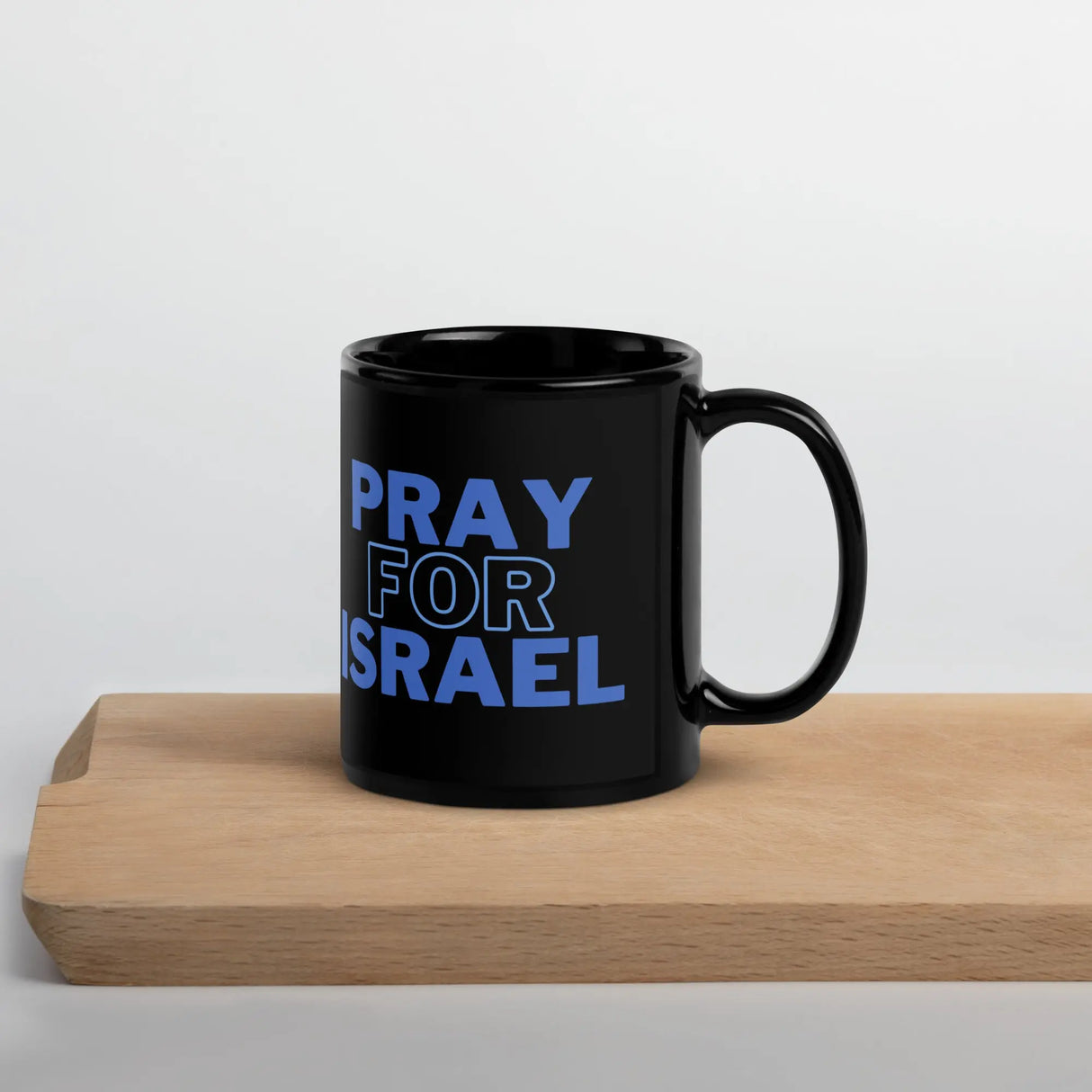 Pray for Israel Black Mug – Show Your Support and Solidarity The Israel Store