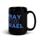 Pray for Israel Black Mug – Show Your Support and Solidarity The Israel Store