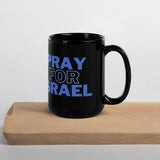 Pray for Israel Black Mug – Show Your Support and Solidarity The Israel Store