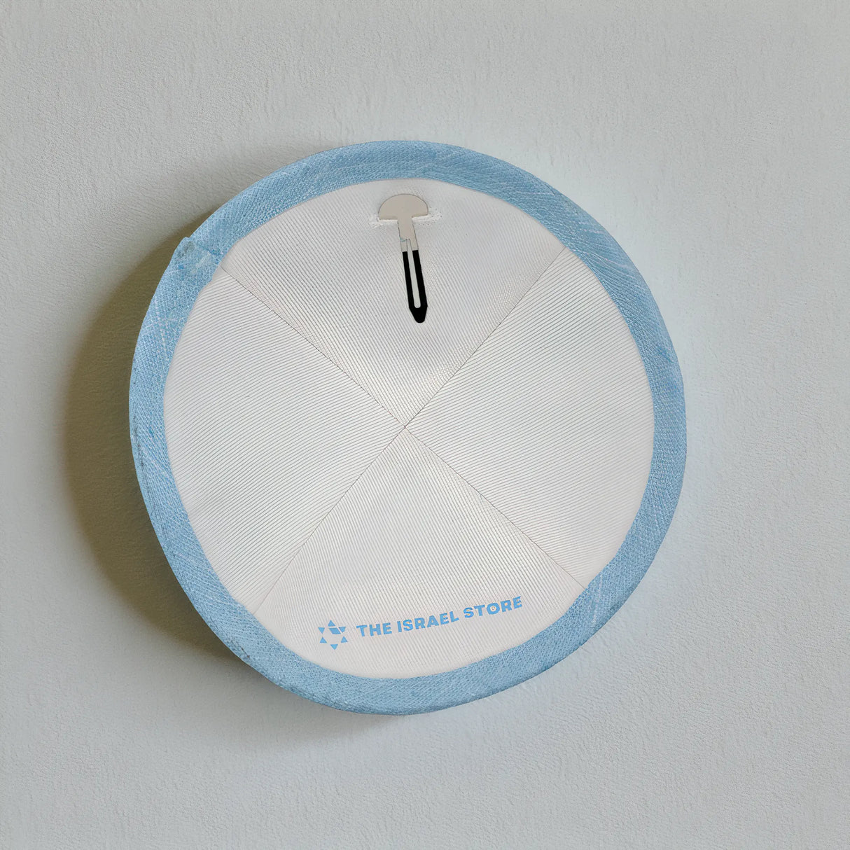 Blue Linen Kippah – “May the Lord Bless You and Keep You” The Israel Store