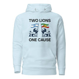 Two Lions One Cause - Iran and Israel - Unisex Hoodie The Israel Store