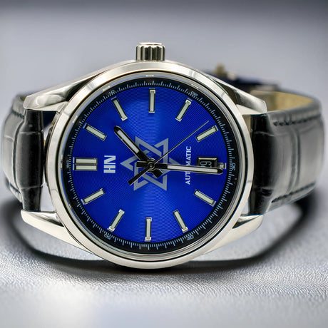 Star of David Heritage Premium Watch - Blue Edition The Israel Store