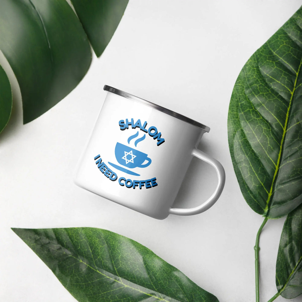 Shalom I Need Coffee Mug – Fun Jewish Coffee Mug for Caffeine Lovers The Israel Store