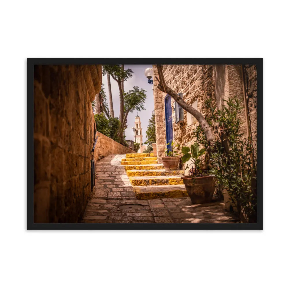 Old Jaffa - Framed Matte Paper Print The Israel Store