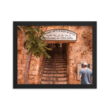 Welcome To Jaffa - Framed Picture The Israel Store