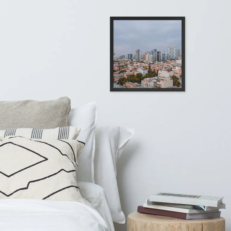 Tel Aviv Skyline - Framed Picture The Israel Store