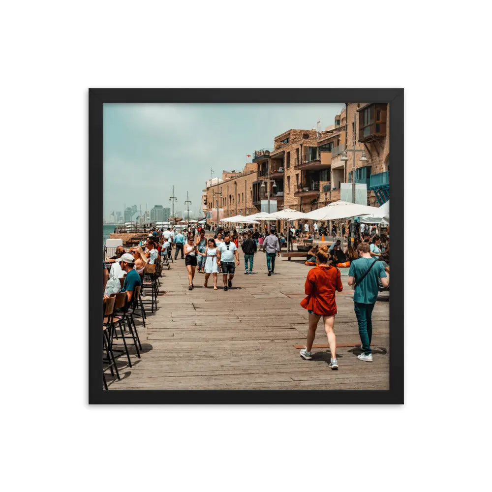 Life in Jaffa - Framed Picture The Israel Store