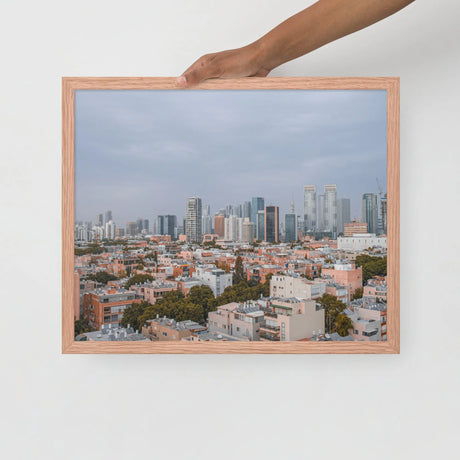 Tel Aviv Skyline - Framed Picture The Israel Store