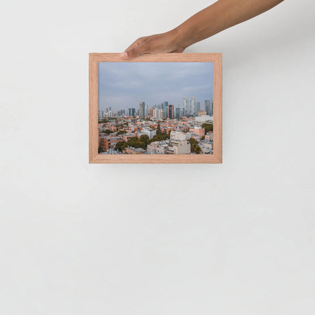 Tel Aviv Skyline - Framed Picture The Israel Store