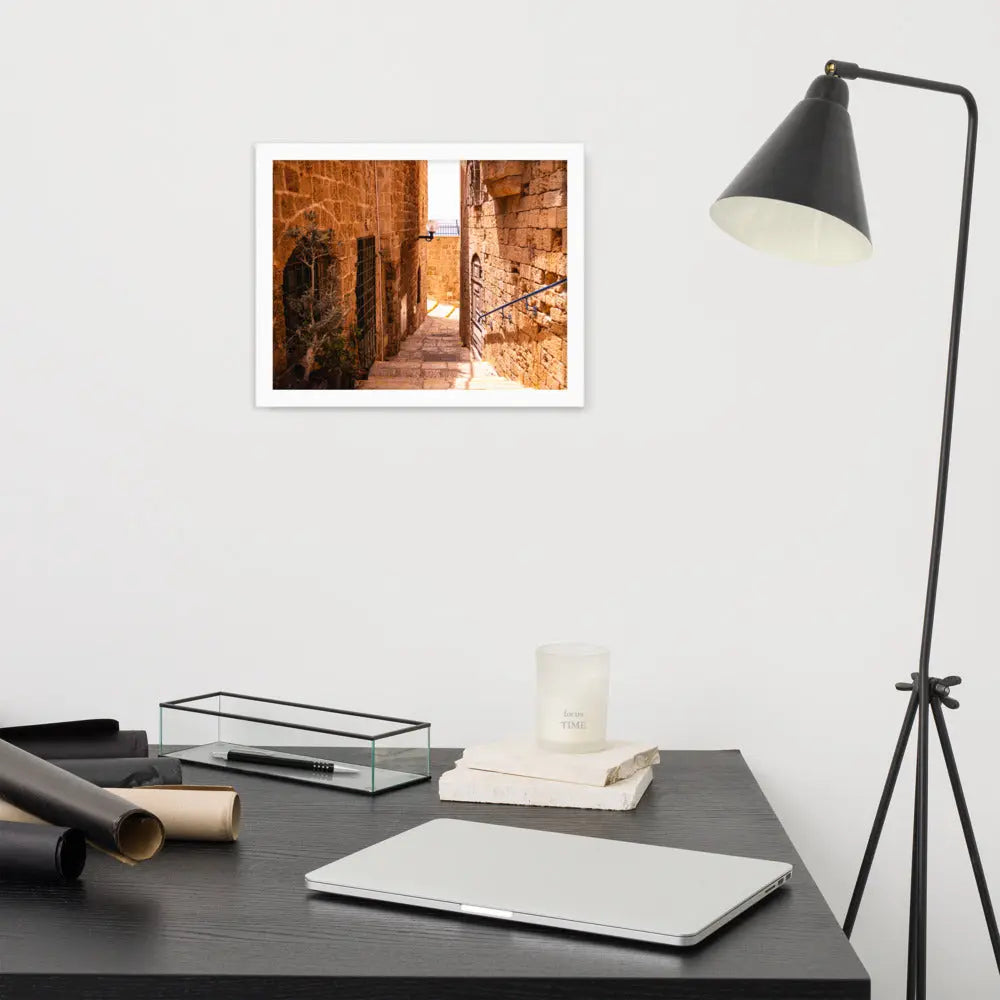 Old Alley in Jaffa - Framed Picture The Israel Store