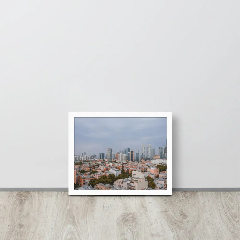 Tel Aviv Skyline - Framed Picture The Israel Store