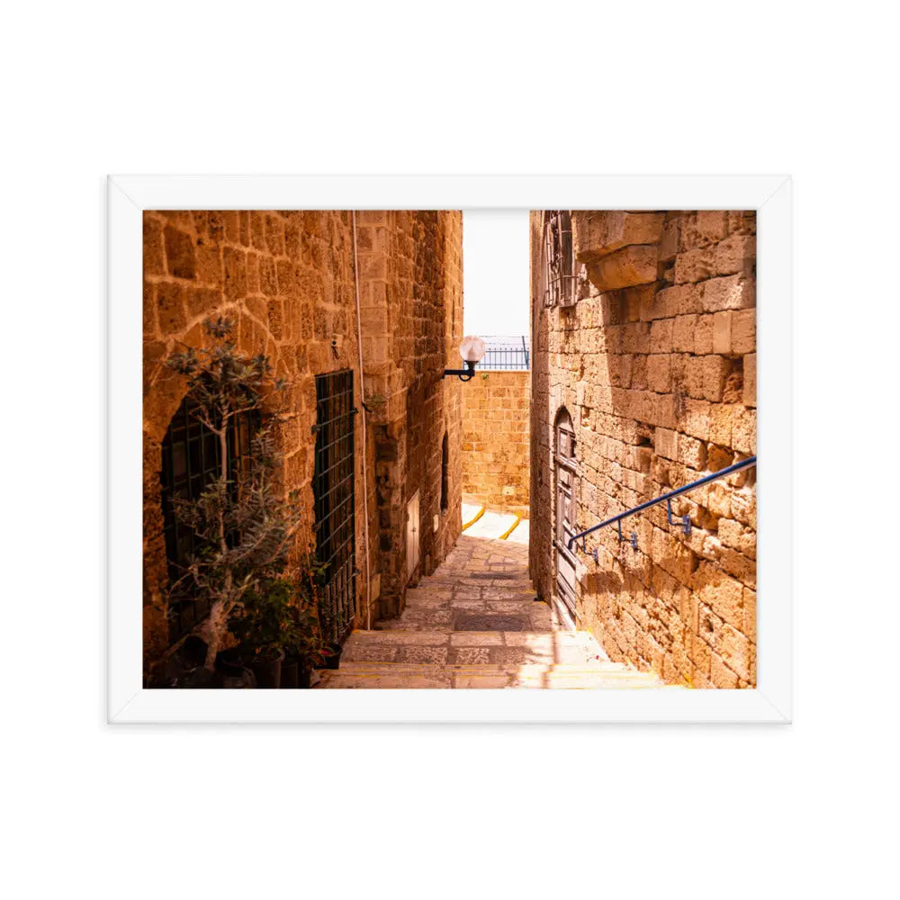 Old Alley in Jaffa - Framed Picture The Israel Store