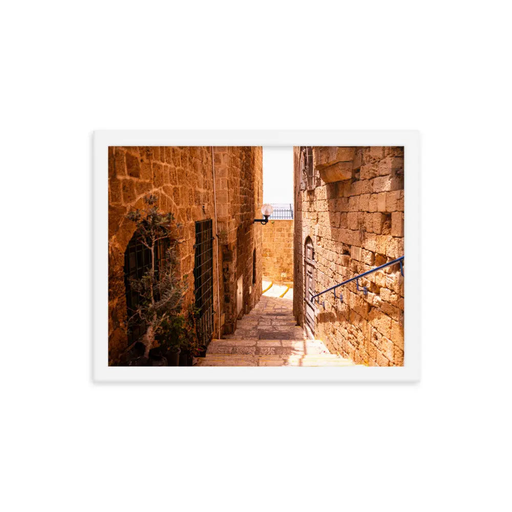 Old Alley in Jaffa - Framed Picture The Israel Store