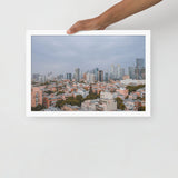 Tel Aviv Skyline - Framed Picture The Israel Store