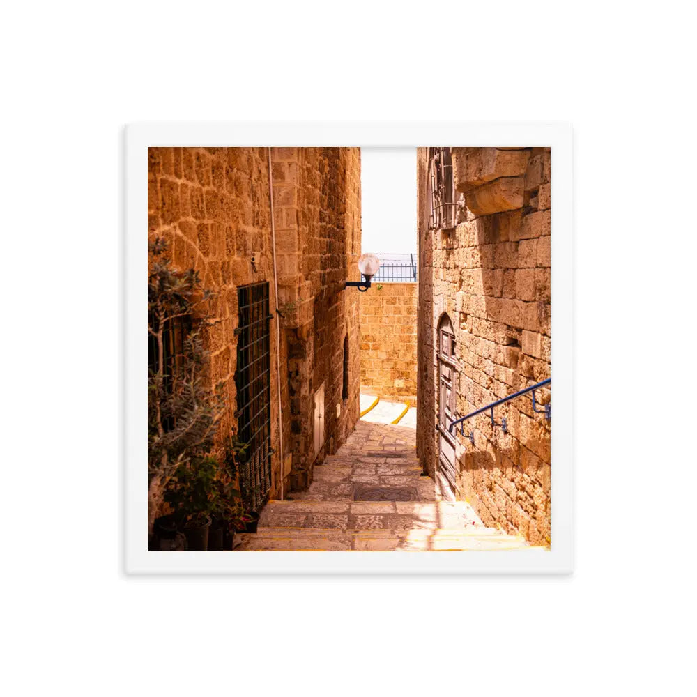 Old Alley in Jaffa - Framed Picture The Israel Store