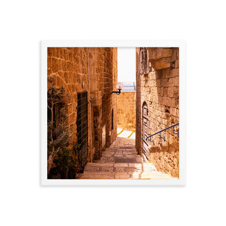 Old Alley in Jaffa - Framed Picture The Israel Store