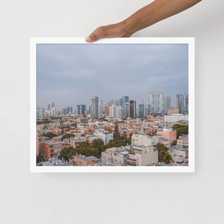 Tel Aviv Skyline - Framed Picture The Israel Store