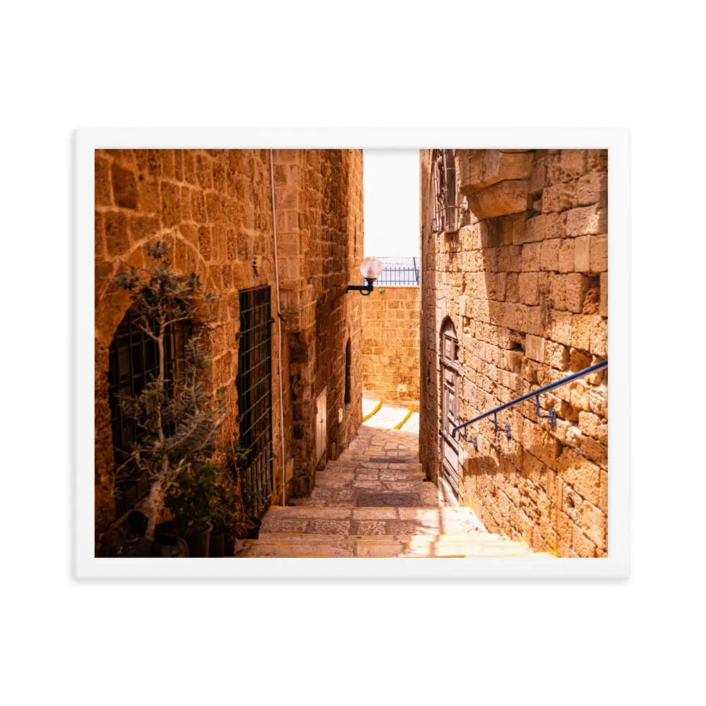 Old Alley in Jaffa - Framed Picture The Israel Store