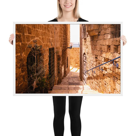 Old Alley in Jaffa - Framed Picture The Israel Store