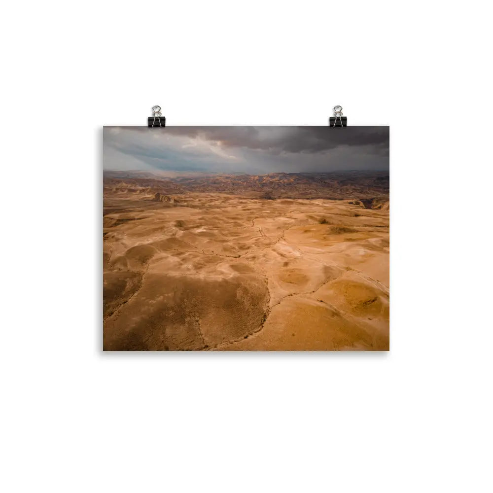 Majestic Judean Desert Poster - Israel's Timeless Wilderness The Israel Store