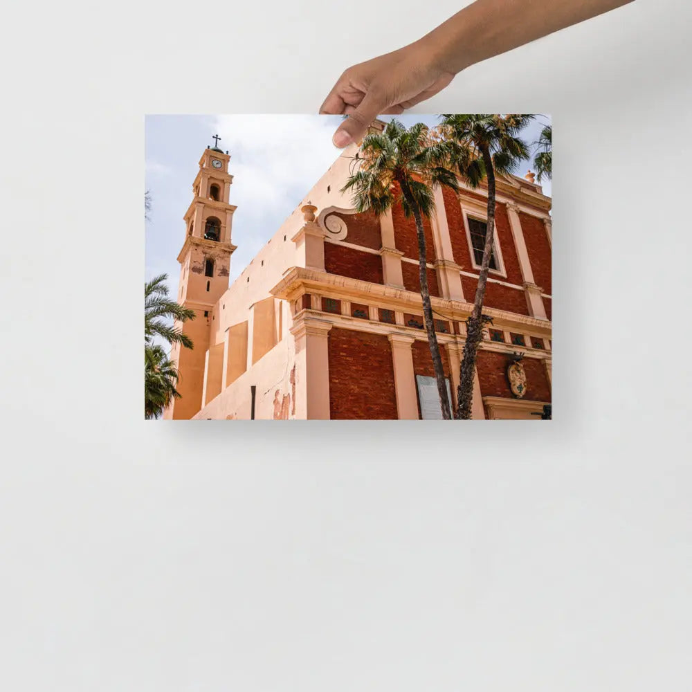 Historic Church in Jaffa Poster - Timeless Beauty of Israel The Israel Store