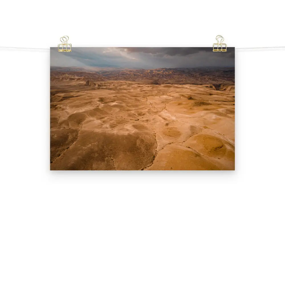 Majestic Judean Desert Poster - Israel's Timeless Wilderness The Israel Store