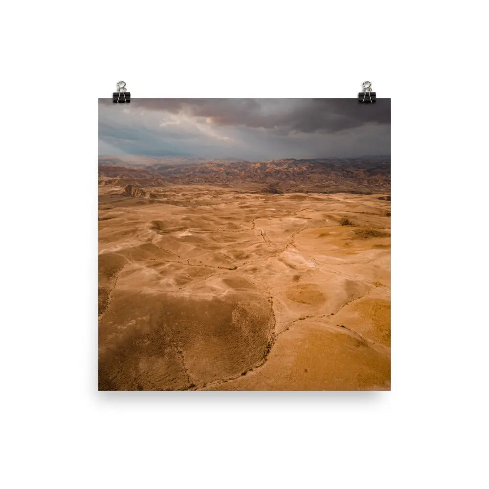 Majestic Judean Desert Poster - Israel's Timeless Wilderness The Israel Store