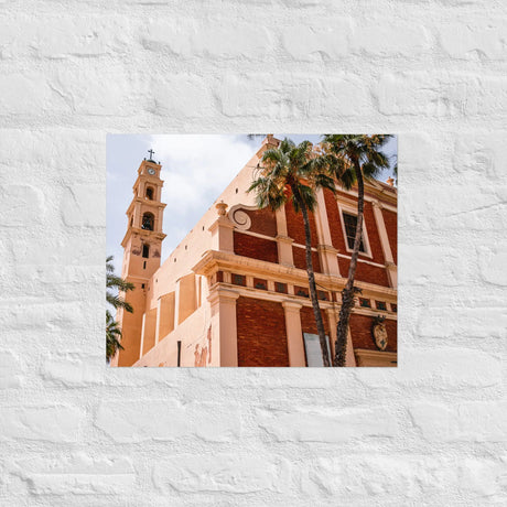 Historic Church in Jaffa Poster - Timeless Beauty of Israel The Israel Store