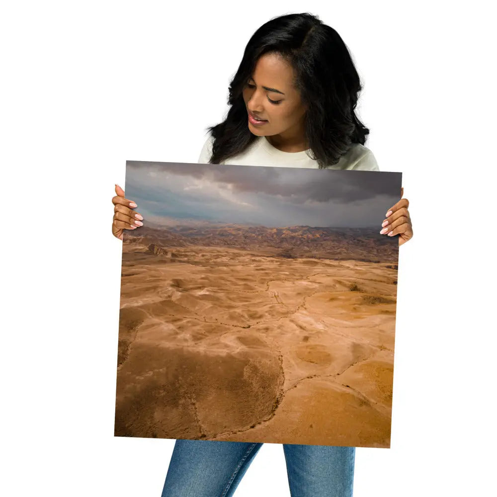 Majestic Judean Desert Poster - Israel's Timeless Wilderness The Israel Store