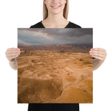 Majestic Judean Desert Poster - Israel's Timeless Wilderness The Israel Store