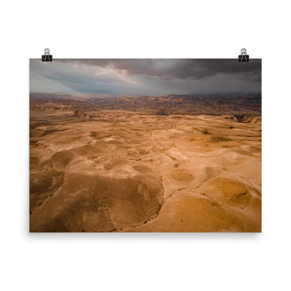 Majestic Judean Desert Poster - Israel's Timeless Wilderness The Israel Store