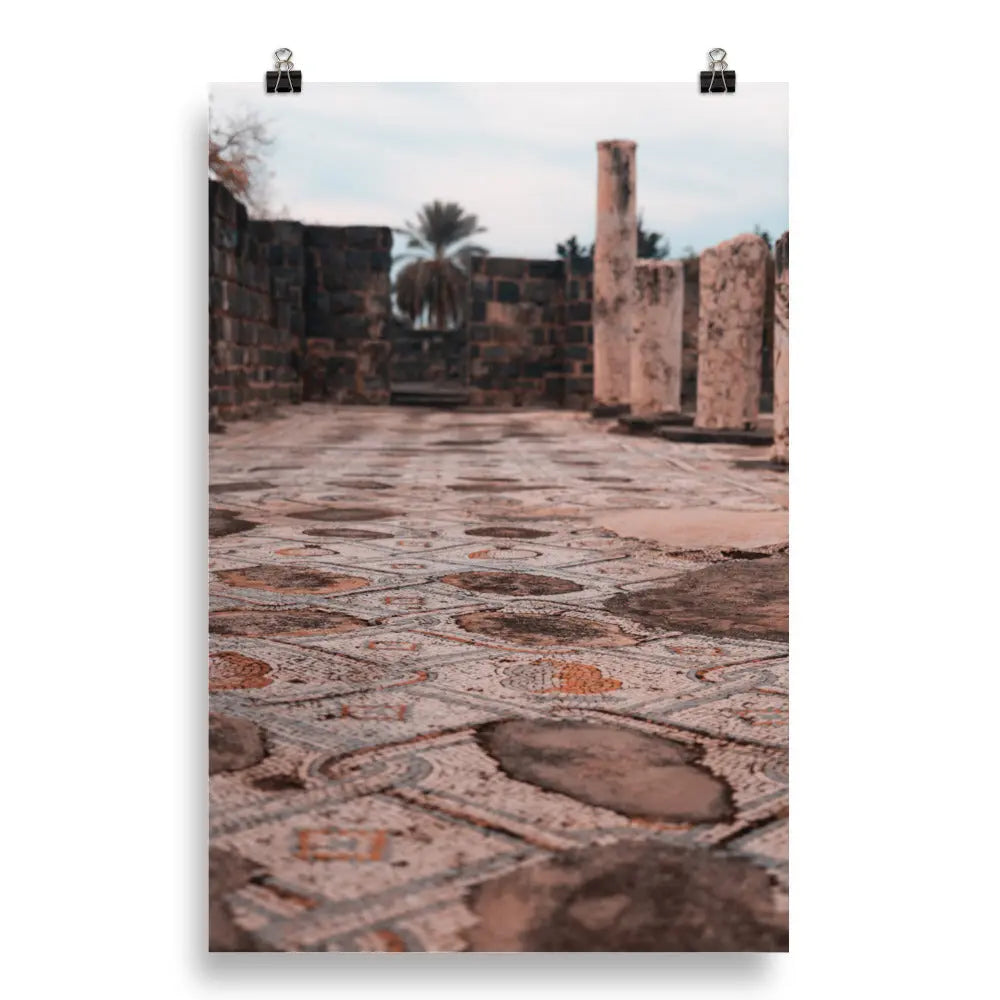 Ancient Mosaic of Israel Poster - Timeless Beauty of the Holy Land The Israel Store