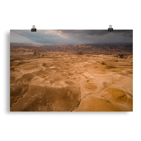 Majestic Judean Desert Poster - Israel's Timeless Wilderness The Israel Store