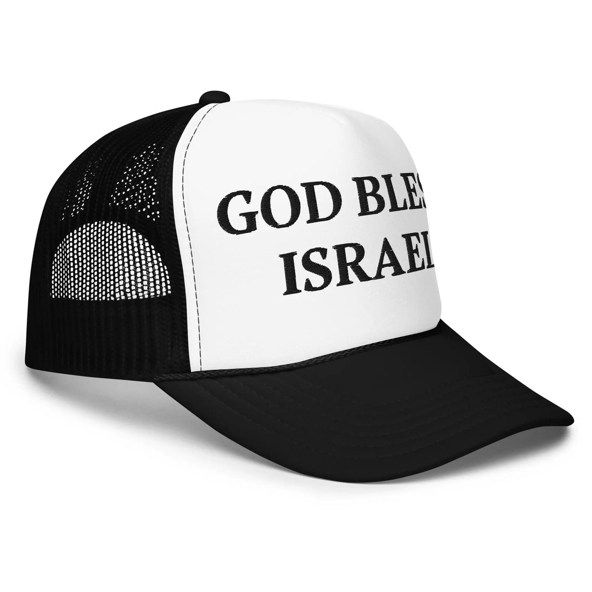 God Bless Israel - Foam trucker hat The Israel Store
