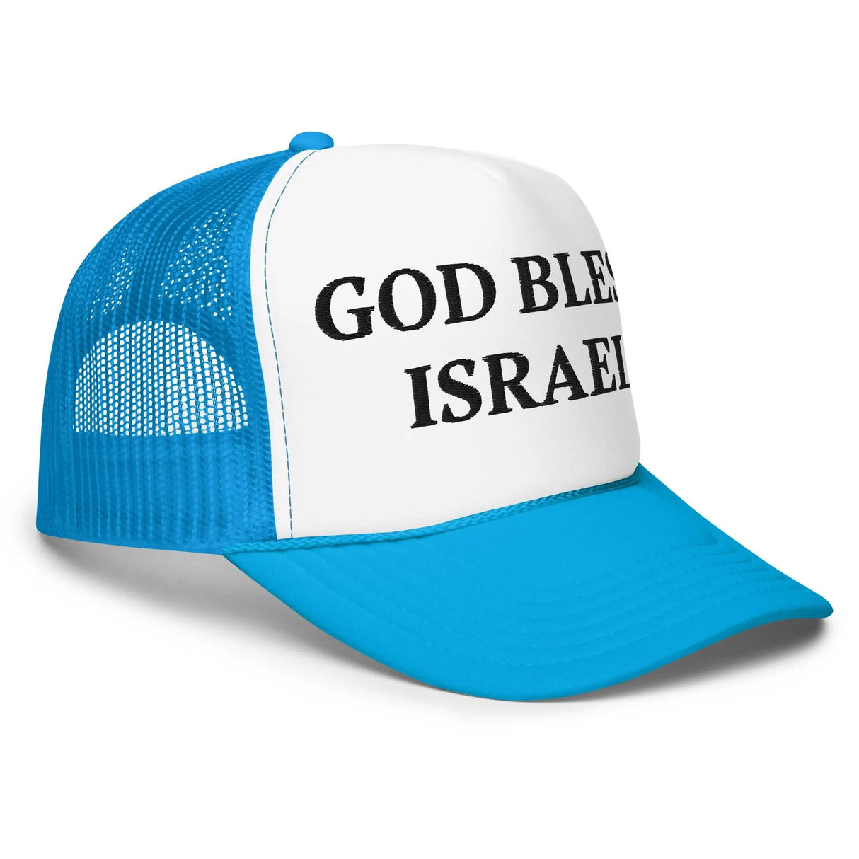 God Bless Israel - Foam trucker hat The Israel Store