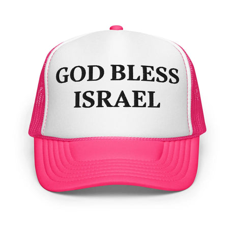 God Bless Israel - Foam trucker hat The Israel Store